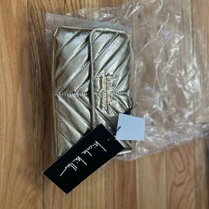 Nicole Miller Gold Quilted Women's Bag